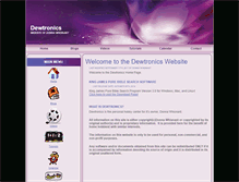 Tablet Screenshot of dewtronics.net